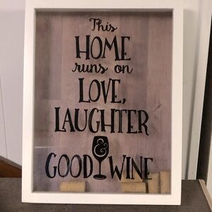 shadow box wine cork holder